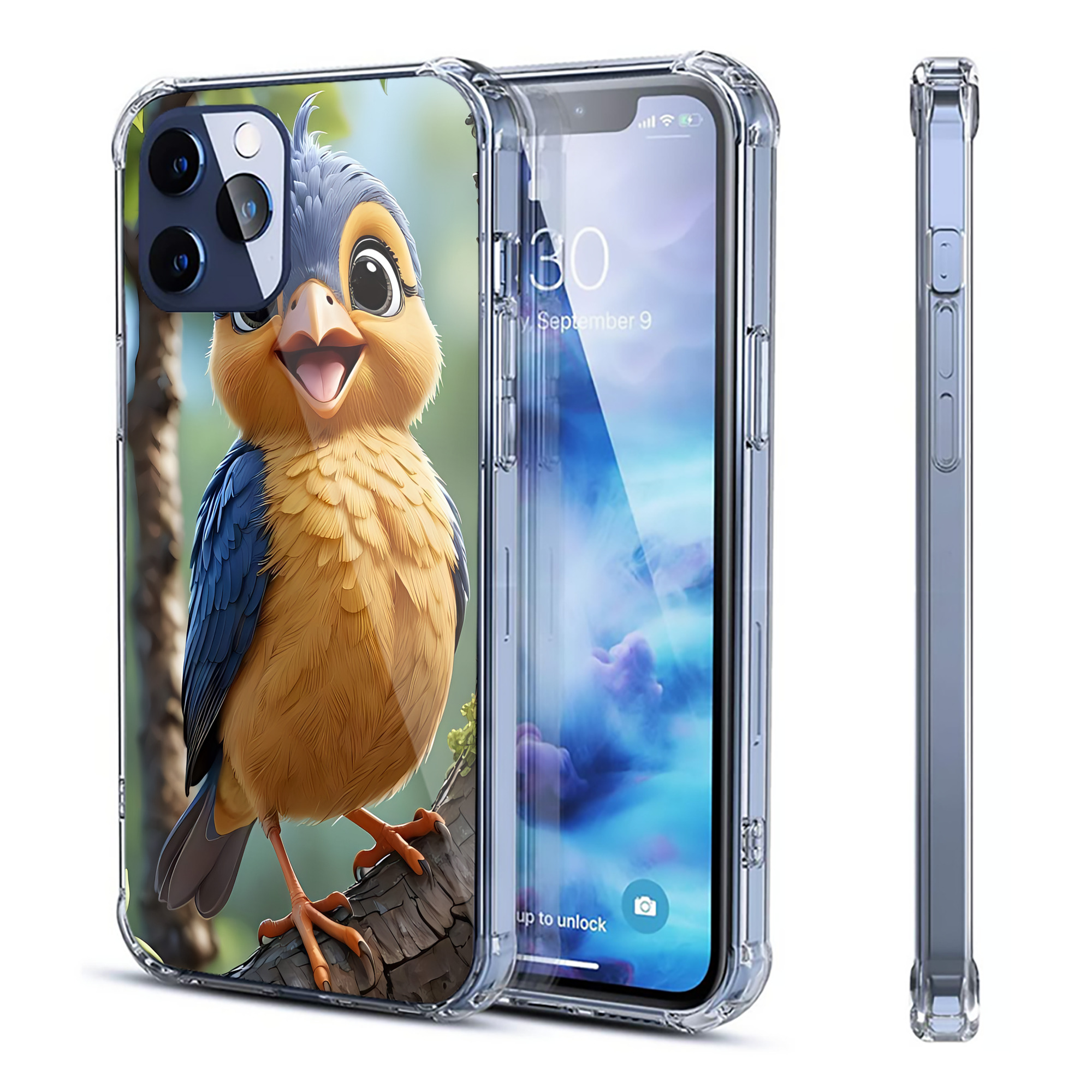 （画像用） Angry Birds アングリーバード 【iPhone 12シリーズ対応】透明スマホケース（クリアソフトケース）